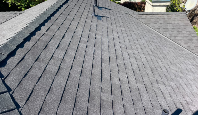 New Owens Corning shingle roof on a Rocklin home that replaced the old tile roof
